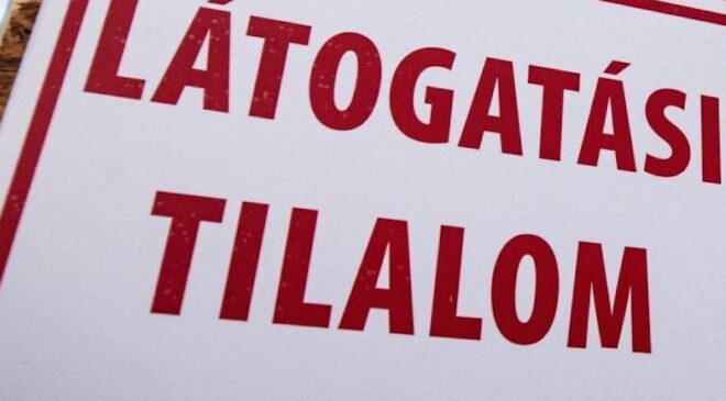 látogatási tilalom